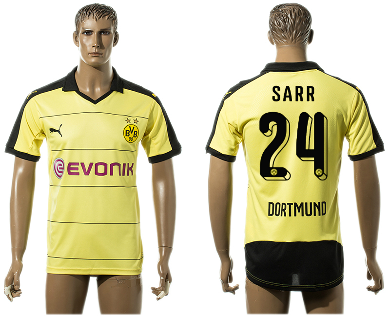 2015-16 Dortmund 24 SARR Home Thailand Jersey