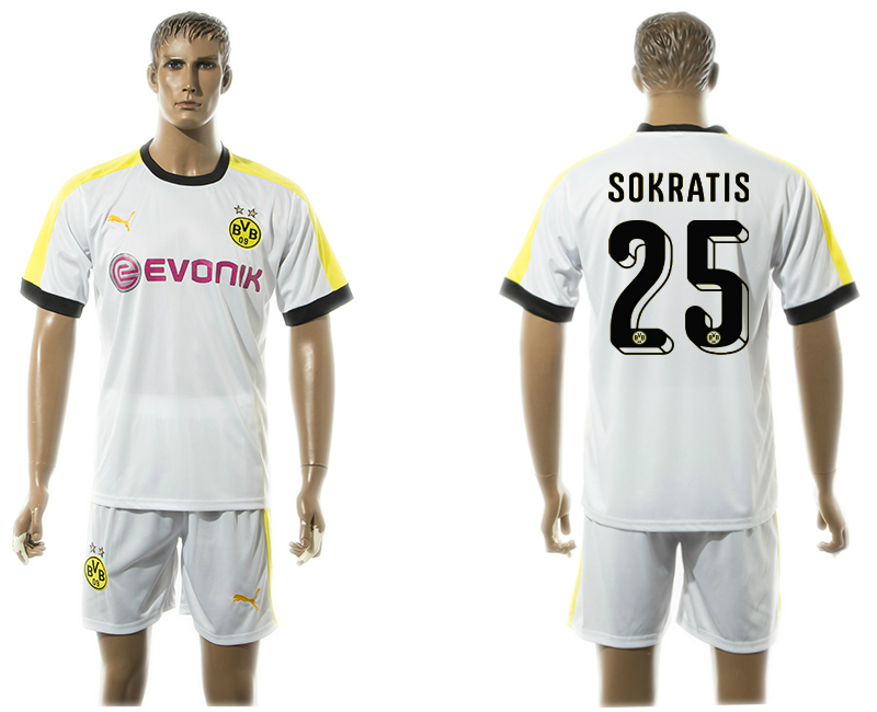 2015-16 Dortmund 25 SOKRATIS Third Away Jersey