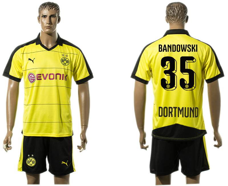 2015-16 Dortmund 35 BANDOWSKI Home Jersey