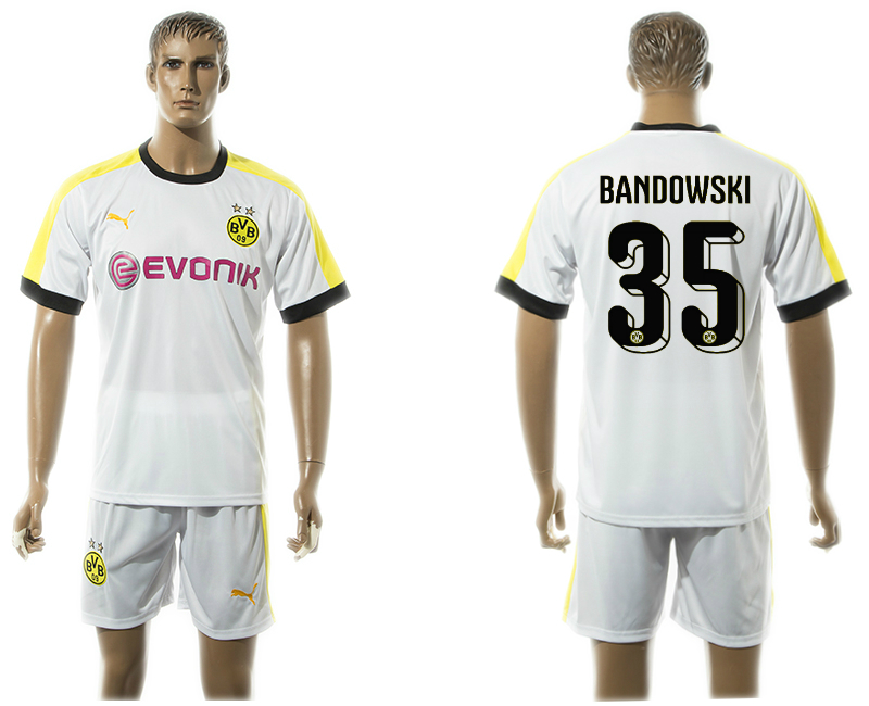2015-16 Dortmund 35 BANDOWSKI Third Away Jersey