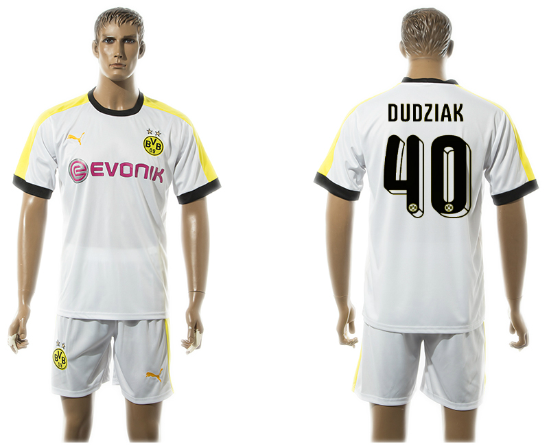 2015-16 Dortmund 40 DUDZIAK Third Away Jersey