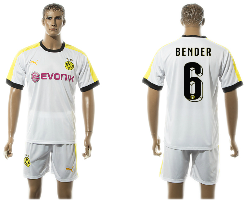 2015-16 Dortmund 6 BENDER Third Away Jersey