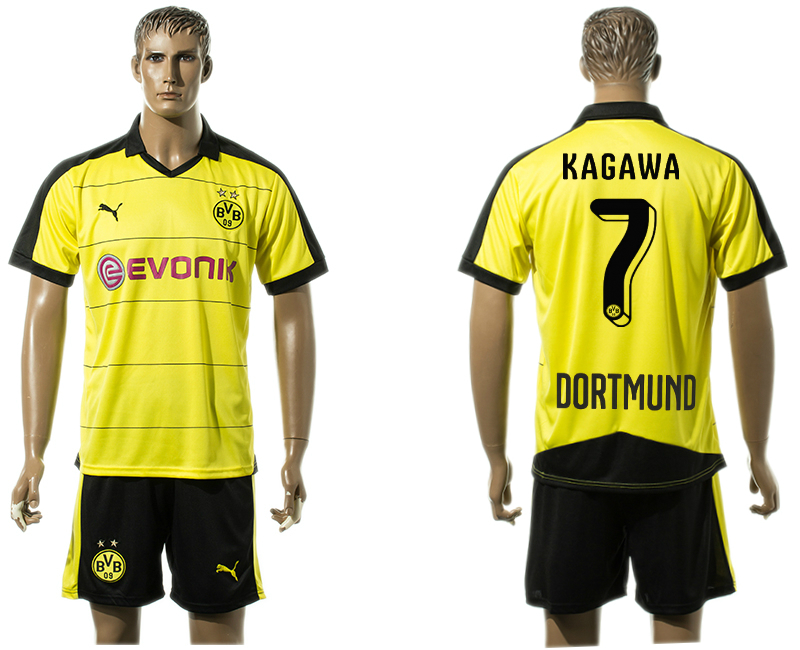 2015-16 Dortmund 7 KAGAWA Home Jersey 2015-16 Dortmund 7 KAGAWA Home Jersey