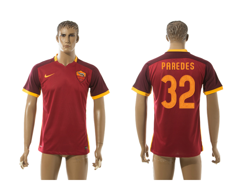 2015-16 Rome 32 PAREDES Home Thailand Jersey