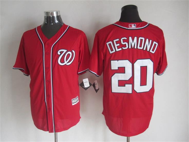 Nationals 20 Desmond Red New Cool Base Jersey