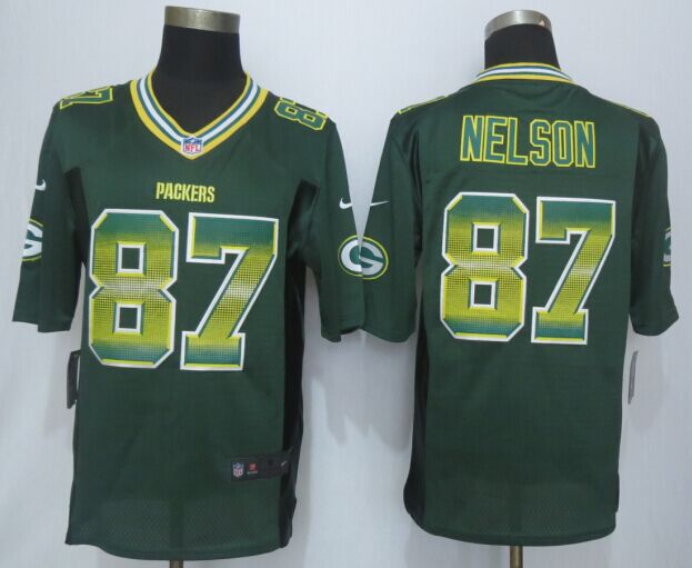 Nike Packers 87 Nelson Green Pro Line Fashion Strobe Jersey