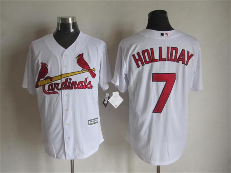 Cardinals 7 Holliday White New Cool Base Jersey
