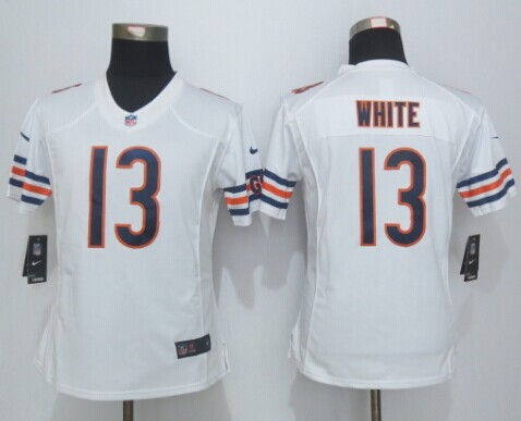 Nike Bears 13 White Limited Women Jersey