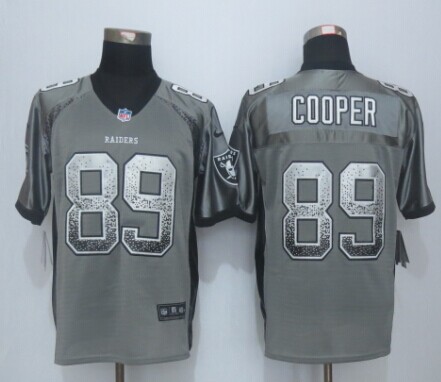 Nike Raiders 89 Cooper Drift Fashion Grey Elite Jersey - Click Image to Close