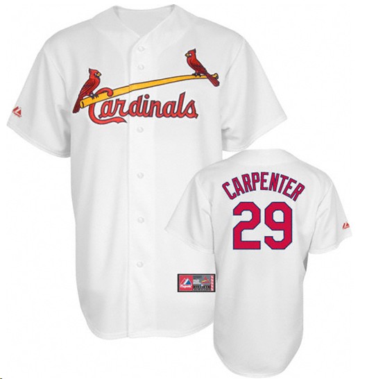 Cardinals 29 Chris Carpenter white Jerseys