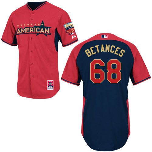 American League 68 Betances Red 2014 All Star Jerseys
