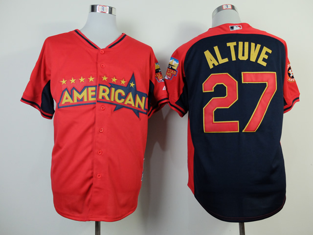 American League Astros 27 Altuve Red 2014 All Star Jerseys