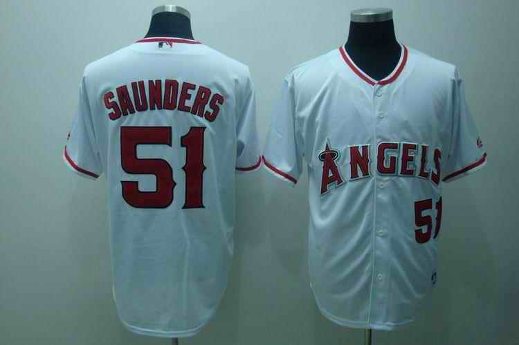 Angeles 51 Saunders White Jerseys