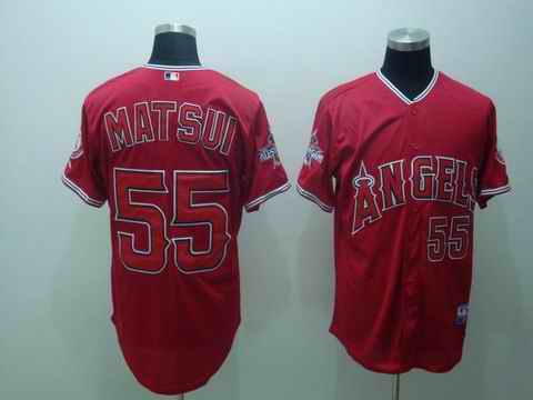 Angeles 55 Matsui Red Jerseys Angeles 55 Matsui Red Jerseys