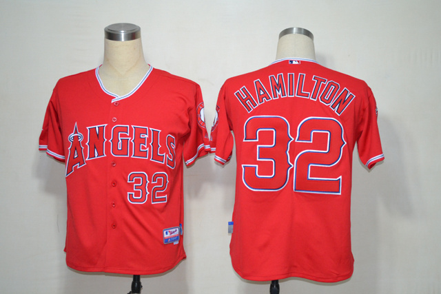 Angels 32 Hamilton Red Jerseys
