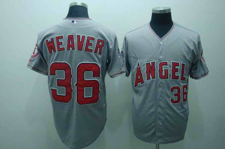 Angels 36 Weaver Grey Jersey Angels 36 Weaver Grey Jersey