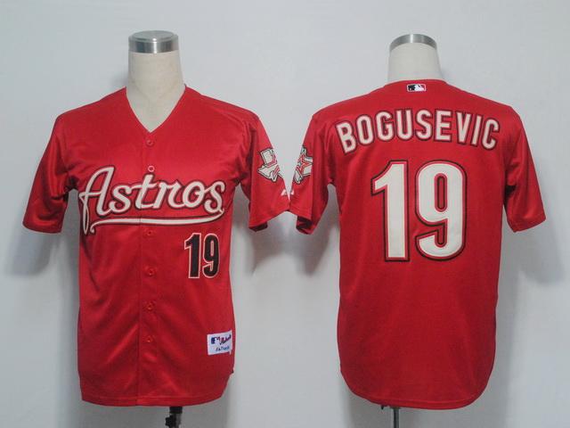 Astros 19 Bogusevic Red Jerseys