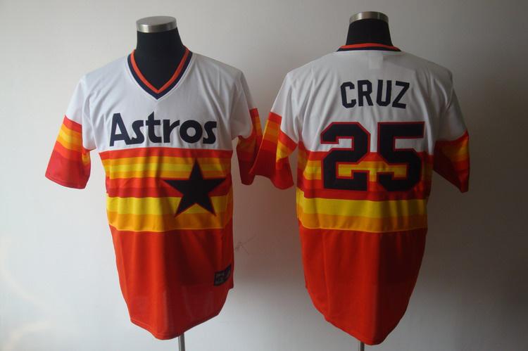 Astros 25 Cruz Orange Jerseys