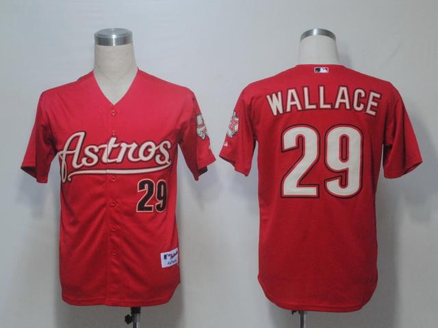 Astros 29 Wallace Red Jerseys