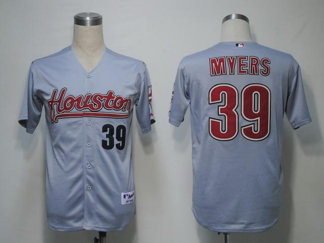 Astros 39 Myers Grey Jerseys