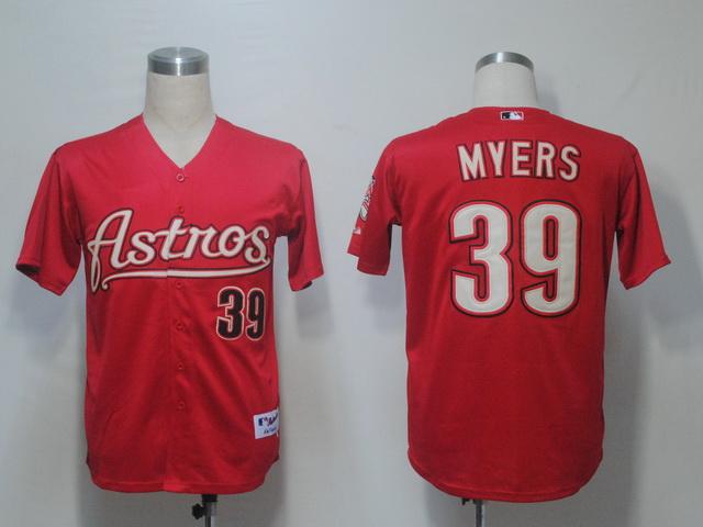 Astros 39 Myers Red Jerseys