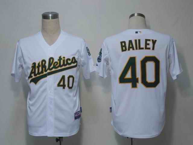 Athletics 40 Bailey white Jerseys