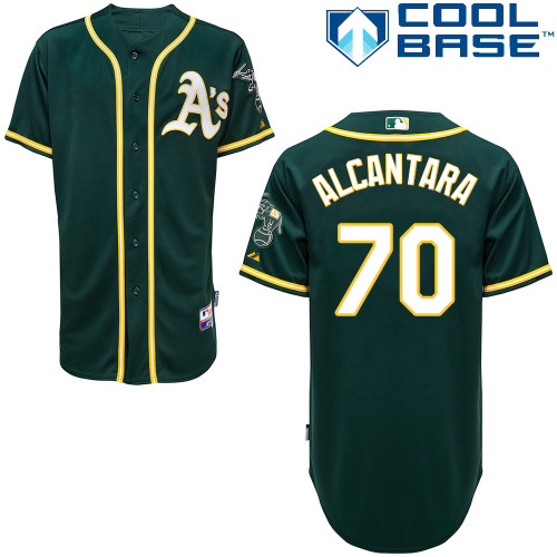 Athletics 70 Alcantara Green Cool Base Jerseys