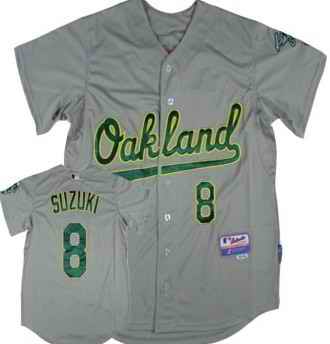 Athletics 8 Suzuki grey Jerseys