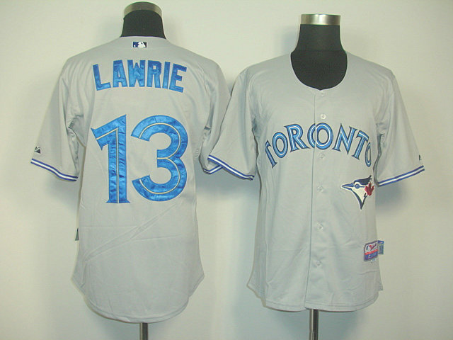 Blue Jays 13 Lawrie Grey Jerseys