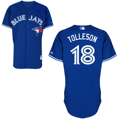 Blue Jays 18 Tolleson Blue Cool Base Jerseys