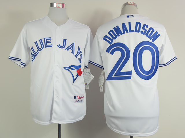 Blue Jays 20 Donaldson White Cool Base Jerseys