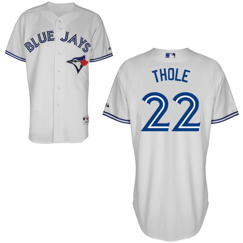 Blue Jays 22 Thole White Cool Base Jerseys Blue Jays 22 Thole White Cool Base Jerseys