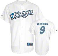 Blue Jays 9 Arencibia white Jerseys