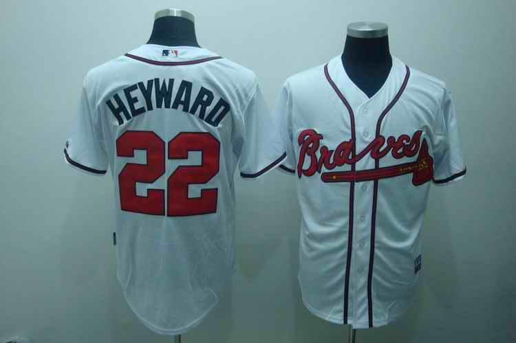 Braves 22 Jason Heyward White Jerseys