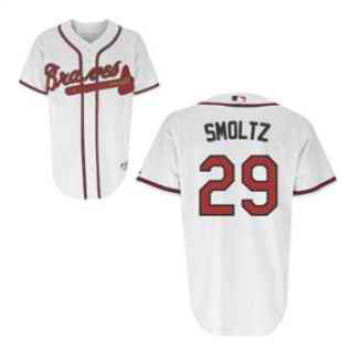 Braves 29 John Smoltz White Jerseys