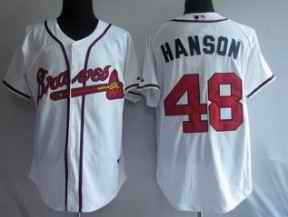 Braves 48 Tommy Hanson WhiteJerseys