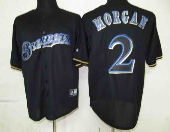 Brewers 2 Morgan Black Fashion jerseys