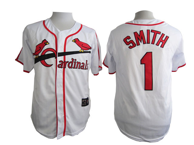 Cardinals 1 Smith White M&N Jersey