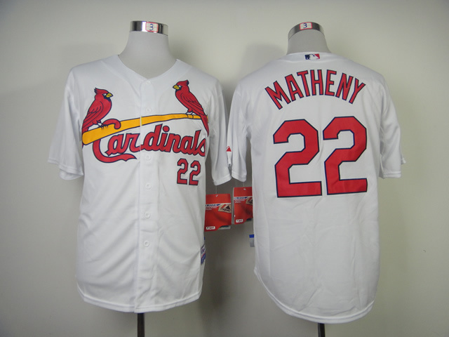 Cardinals 22 Matheny White Cool Base Jerseys