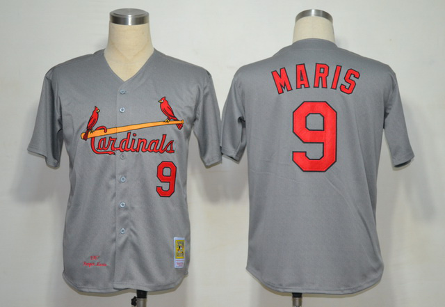 Cardinals 9 Maris Grey Jerseys