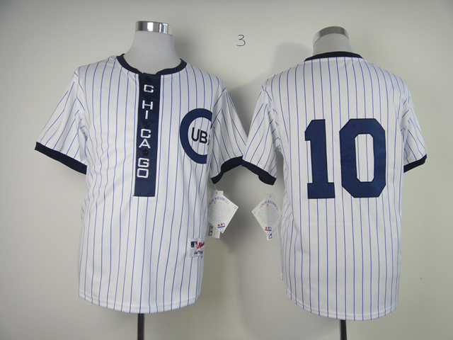 Chicago Cubs 10 Santo Authentic 1909 Turn The Clock Jersey - Click Image to Close