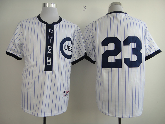 Chicago Cubs 23 Sandberg Authentic 1909 Turn The Clock Jersey