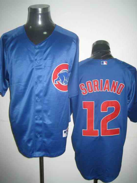 Cubs 12 Soriano Blue Jerseys
