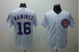 Cubs 16 Aramis Ramirez White Jersey