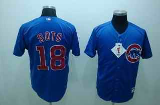 Cubs 18 Geovany Soto Blue Jersey