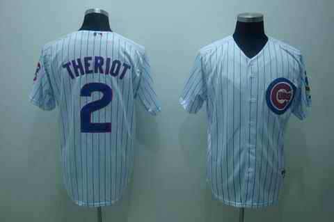 Cubs 2 Ryan Theriot White Jerseys