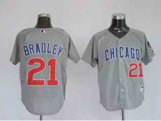 Cubs 21 Milton Bradley Grey Jersey