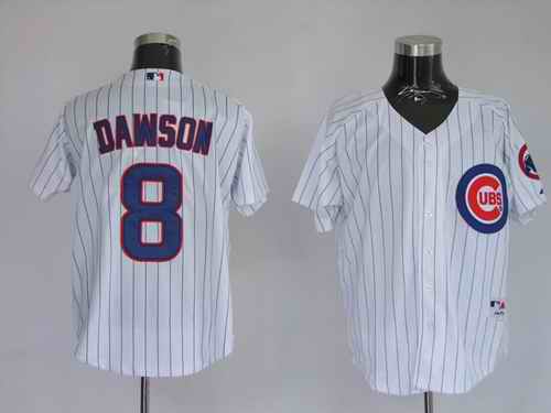 Cubs 8 Andre Dawson White Jerseys - Click Image to Close