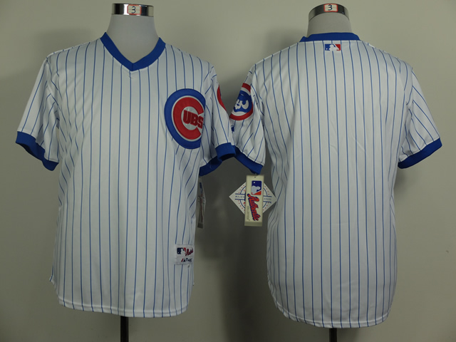Cubs Blank White 1998 Turn The Clock Back Jerseys