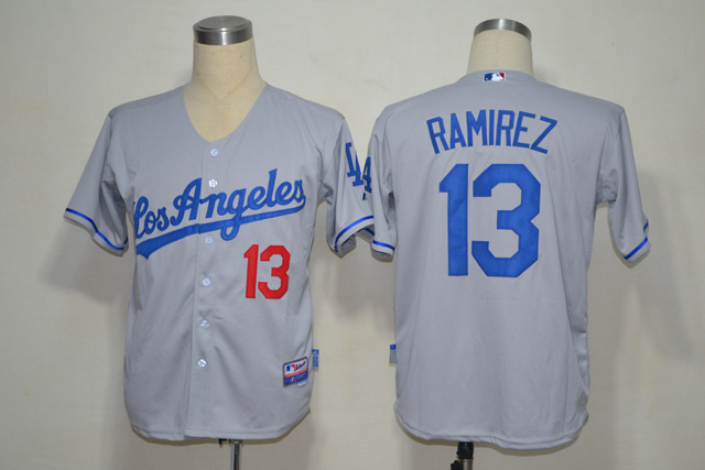 Dodgers 13 Ramirez Grey Jerseys